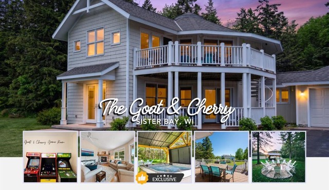 The Goat and Cherry- Cozy Retreat, Hot Tub, Fire Pit, Arcade Fun & Dogs!