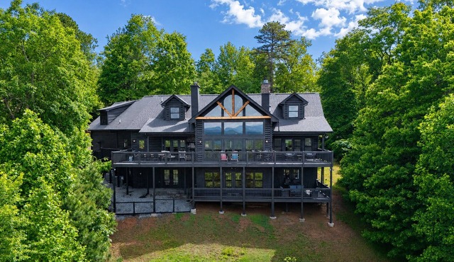 The Ivy | Mountain Views, Game Room, Outdoor Fireplace & 2 Private Acres Near Brevard