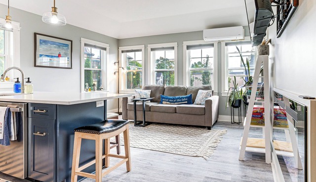 Walk to Dtwn: Charlevoix Condo w/Fireplace